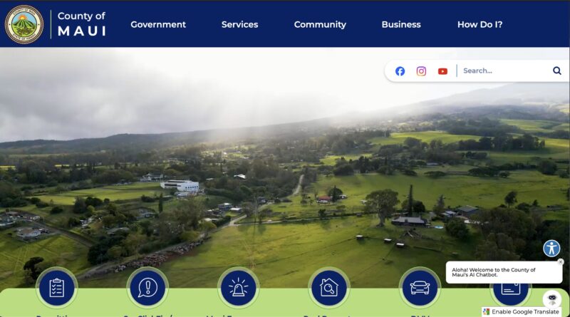 Maui County website redesigned